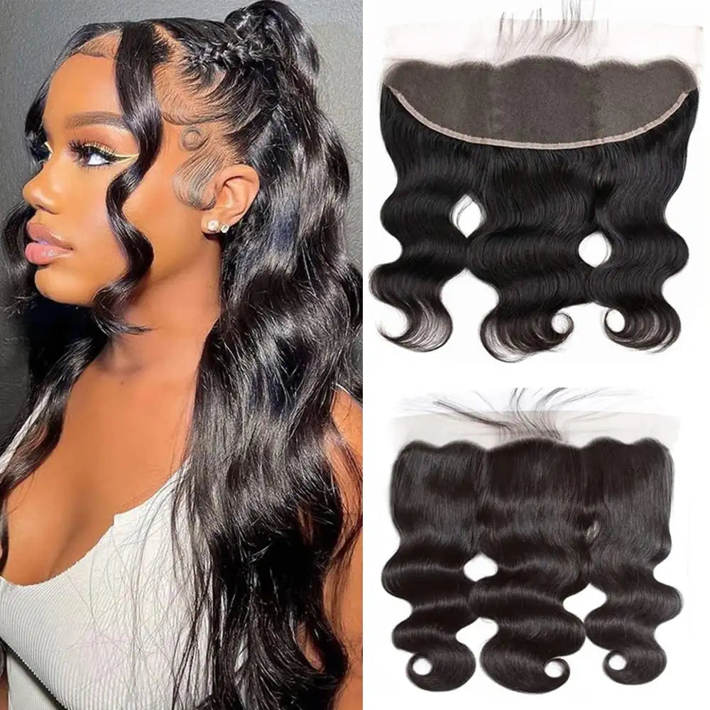 FEIBIN Body Wave 13x4 Lace Frontal Closure Virgin Brazillian Human Hair Made 150 Density