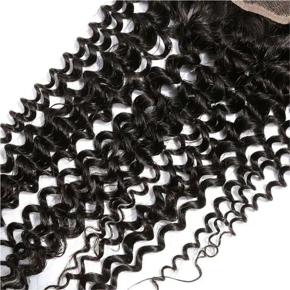 FEIBIN Mongolian Afro Kinky Curly Human Hair Weaves 3 Bundles/Pack