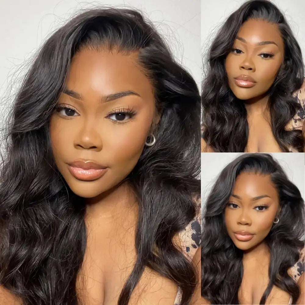 AITERINA Invisible Transparency 4x4 Lace Closure Body Wave Human Hair Wet and Wavy Wig